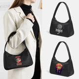Women Underarm Shoulder Bags Harajuku Astronaut Print Pouch Totes Handbag