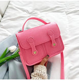 Casual Pink Shoulder Handbag for Girls