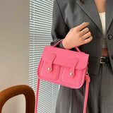 Casual Pink Shoulder Handbag for Girls