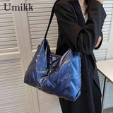 Quilted Crossbody Bag Cotton Padded Satchel