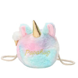 Ugly Cartoon Unicorn Plush Mini Messenger Shoulder Bag