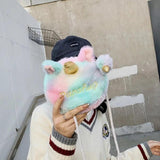 Ugly Cartoon Unicorn Plush Mini Messenger Shoulder Bag