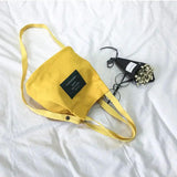 Canvas Shoulder Bag Tote Purse Travel Bucket Bag