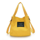 Canvas Shoulder Bag Tote Purse Travel Bucket Bag