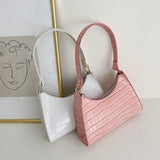 Retro Casual Women Tote Shoulder Bag Leather Chain Handbag
