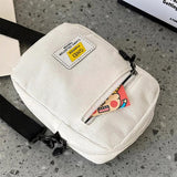 Corduroy Zipper Messenger Bag for Women