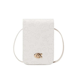 Women Small Crossbody Bag Mini Leather Shoulder Messenger Clutch Handbag