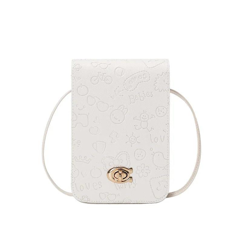 Women Small Crossbody Bag Mini Leather Shoulder Messenger Clutch Handbag