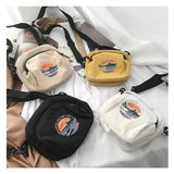 Canvas Small Shoulder Crossbody Bag for Women Ladies Purse Phone Sac