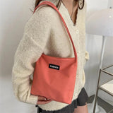 Oxford Shoulder Bag Women Large Capacity Shopping Handbag Foldable Tote Purse