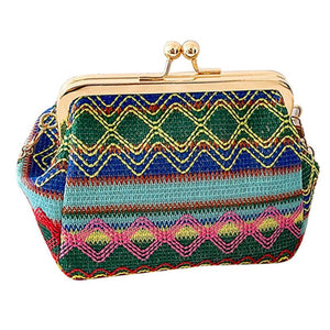 Autumn Straw Woven Bag National Style Single Shell Clip Bag