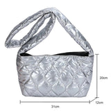 Quilted Rhombic Crossbody Bag for Women, Casual Handbag for Girls