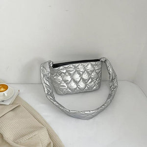 Quilted Rhombic Crossbody Bag for Women, Casual Handbag for Girls