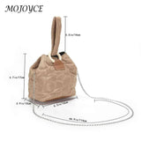 Flower Quilted Tote Bag Chain Bucket Casual Lightweight