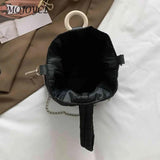 Flower Quilted Tote Bag Chain Bucket Casual Lightweight