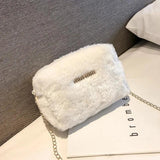 Wild Plush Chain Bag Winter Girl Crossbody Bag