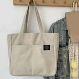 Women Canvas Tote Bag Ladies Casual Handbag Shoulder Bag Large Capacity