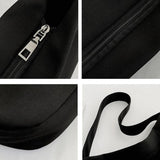 Solid Canvas Handbags Retro Casual Shoulder Bag Mini Storage Bag
