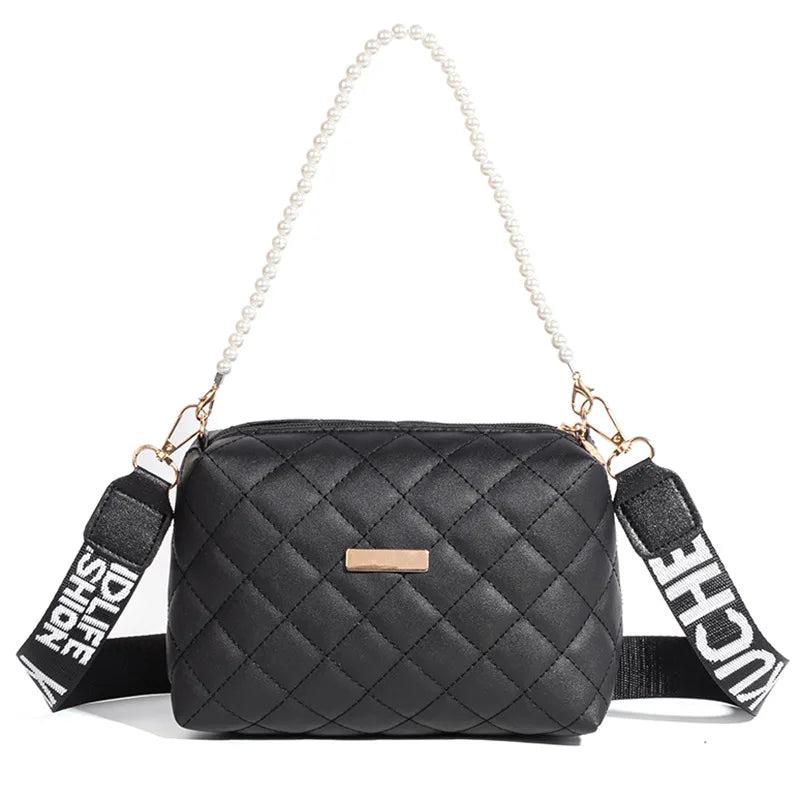 Lingge Embroider Women's Crossbody Bags