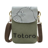 Anime Totoro Shoulder Bag Messenger Cross Body Canvas Phone Bag