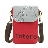 Anime Totoro Shoulder Bag Messenger Cross Body Canvas Phone Bag