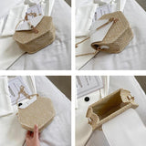 Straw Shoulder Bag Crossbody Tassel Handbag Purse