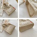 Corduroy Ladies Shoulder Bag Solid Buckle Messenger Bag