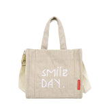 Corduroy Ladies Shoulder Bag Solid Buckle Messenger Bag