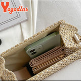 Summer Hexagon Rattan Straw Shoulder Bag Crossbody Bag