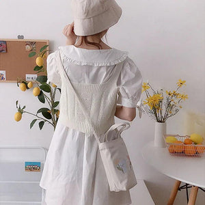 Mini Water Cup Shoulder Bag Female Student Casual Tote Summer Drink Cup Handbag