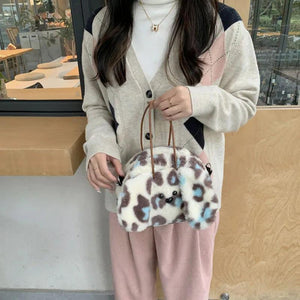 Leopard Pattern Messenger Bags Female