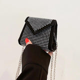 Women Diamond Tote Shoulder Bag Handbag Purse