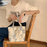 Retro Floral Canvas Shoulder Bag Messenger Crossbody Handbag