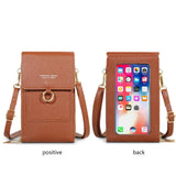 Soft Leather Wallet Crossbody Shoulder Strap Handbag for Lady Women