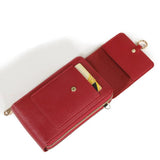 Soft Leather Wallet Crossbody Shoulder Strap Handbag for Lady Women