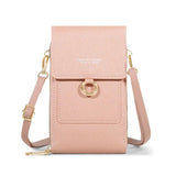 Soft Leather Wallet Crossbody Shoulder Strap Handbag for Lady Women