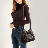 Soft Leather Shoulder Bag Crossbody Purse