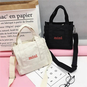 Mini Cloth Shoulder Crossbody Bag Canvas Girl Embroidery Handbags
