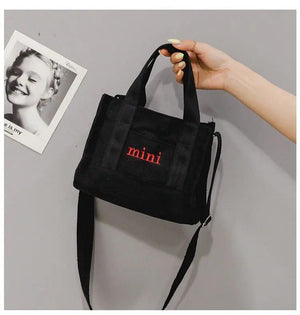 Mini Cloth Shoulder Crossbody Bag Canvas Girl Embroidery Handbags