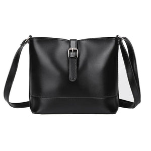 Vintage PU Leather Bucket Crossbody Bags for Women Lady Shoulder Bags