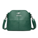 Soft Leather Middle-aged Mother Shoulder Bag Casual Diagonal Bag