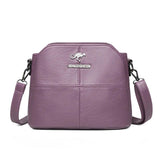 Soft Leather Middle-aged Mother Shoulder Bag Casual Diagonal Bag