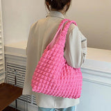 Bubble Cloud Bag Casual Portable Handbag Shoulder Bag Large Capacity