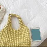 Bubble Cloud Bag Casual Portable Handbag Shoulder Bag Large Capacity