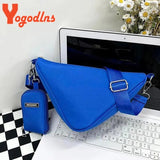 Nylon Triangle Bag Crossbody Sport Shoulder Travel Messenger Purse