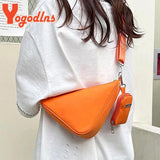 Nylon Triangle Bag Crossbody Sport Shoulder Travel Messenger Purse