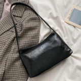 Retro Clutch Totes Bag Women PU Leather Shoulder Bags High Messenger Pack Armpit