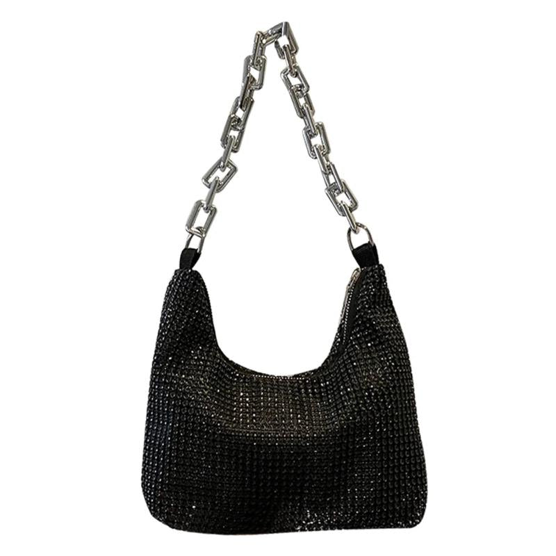 Sparkling Shoulder Bag Glitter Ladies Chain Totes Purse