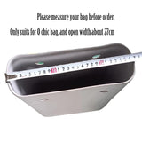 Microfiber Fabric Cloth Waterproof Trim Zipper Decoration for O Bag Bag