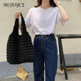 Pleated Shoulder Handbag Large Capacity Bubble Soft Underarm Bag